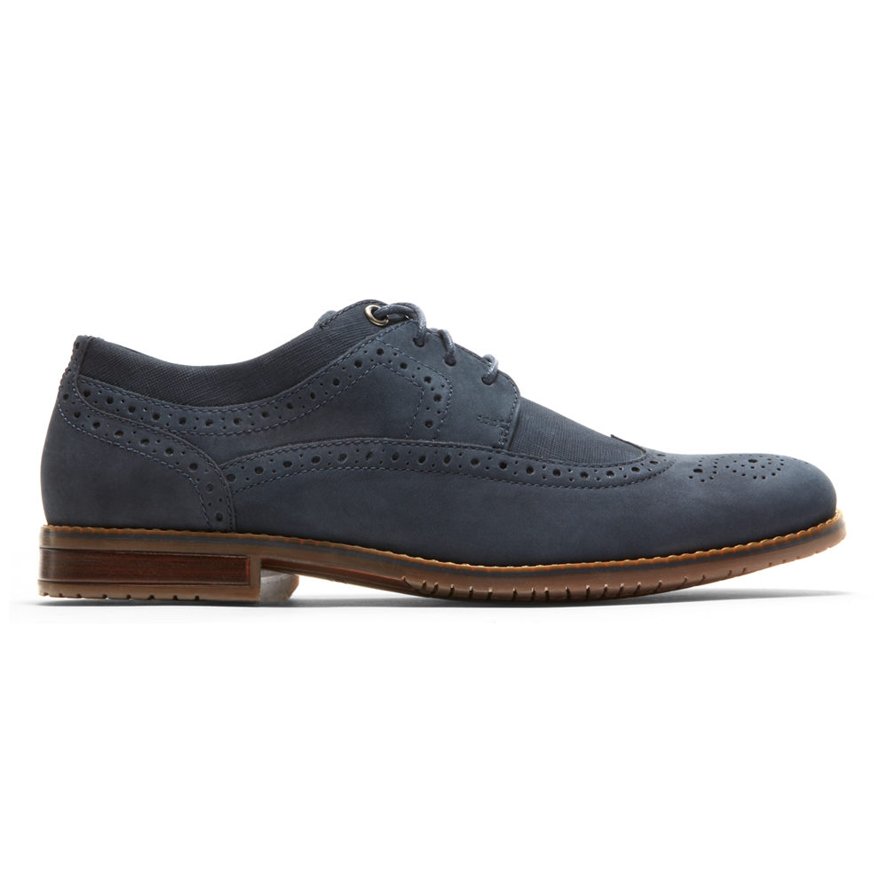 Oxfords Rockport Homem Azul Marinho - Style Purpose 3 Wingtip - 38259ZCNE